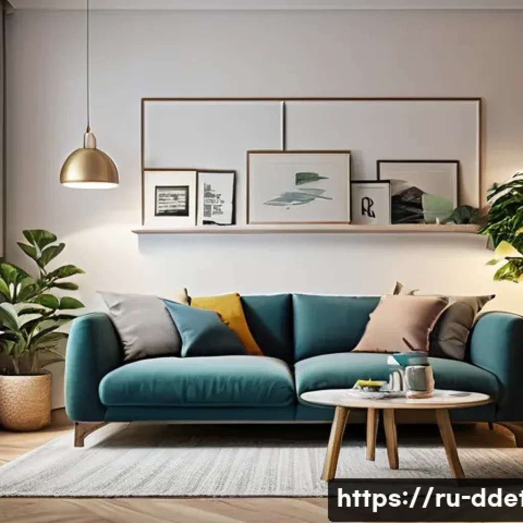 디지털디톡스와 디지털 사용자의 문제 - A cozy, modern living room corner designed as a digital-free relaxation zone for a Russian family, f...